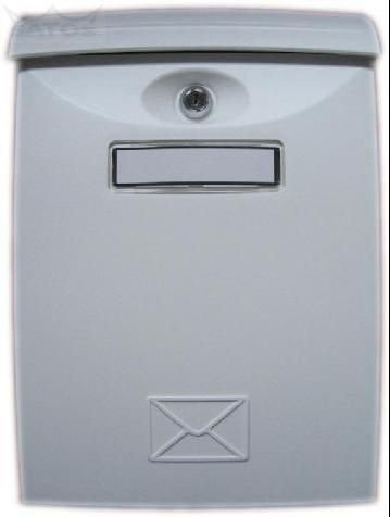 Schránka poštovní plastová ABS bílá 240x340x102 mm - Vybavení pro dům a domácnost Schránky, pokladny, skříňky Schránky poštovní, vhozy, přísl.